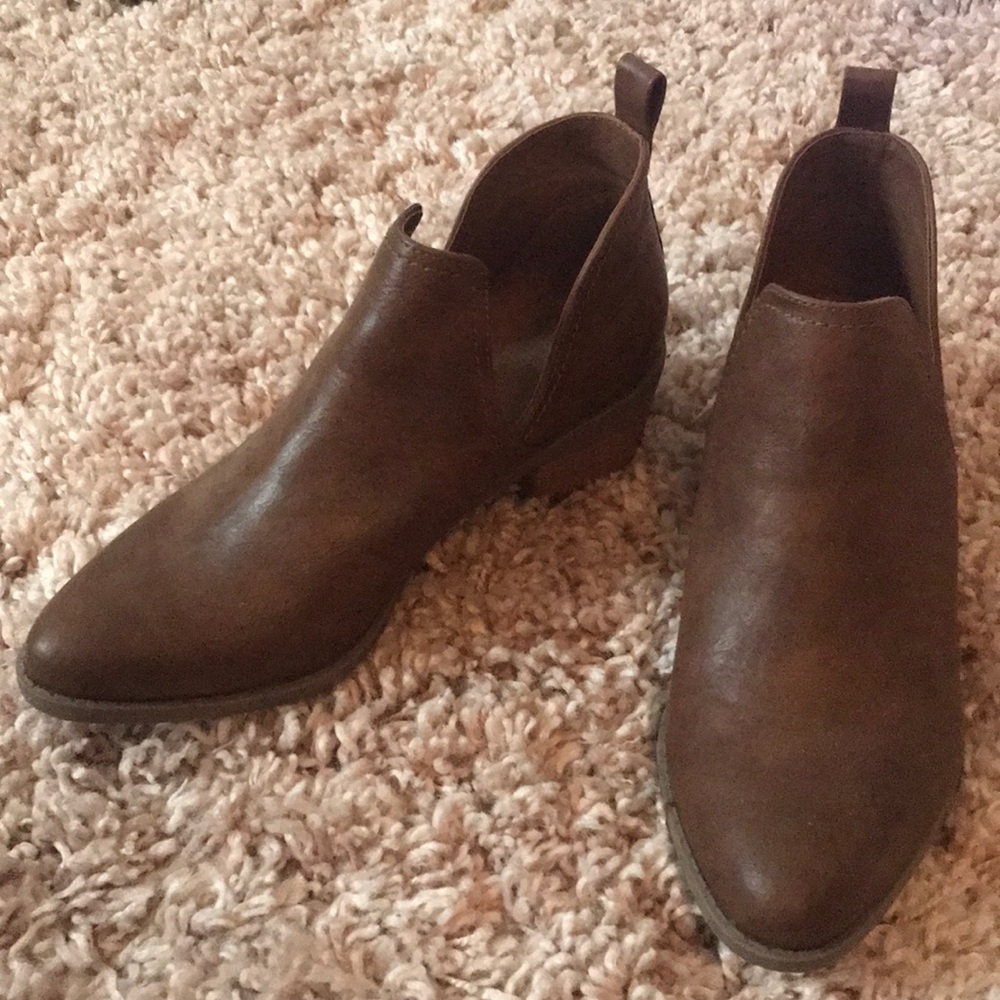 Brown booties